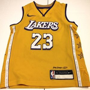 Kids Size Small Nike Los Angeles Lakers Lebron James #23 Jersey